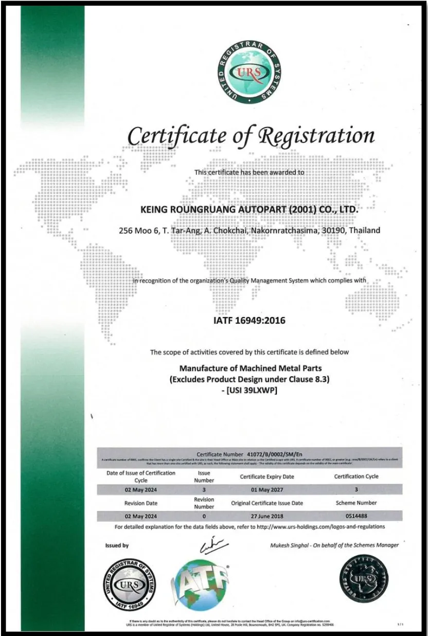 ISO 9001 Certificate